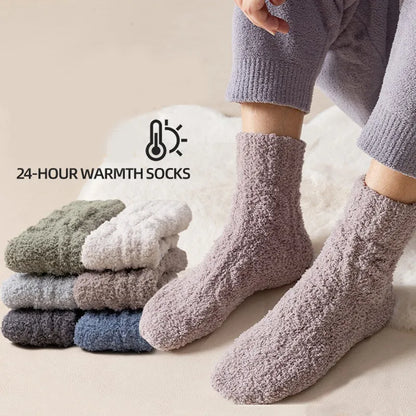 Cozy Winter Fleece Socks for Home