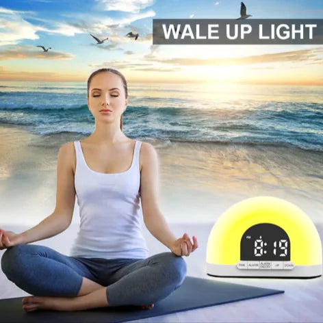 Sunrise Simulation Alarm Clock with Wake-Up Light