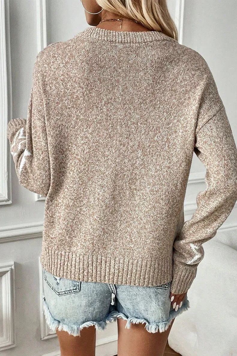 Women’s Winter XINGX Pattern Pullover Sweater