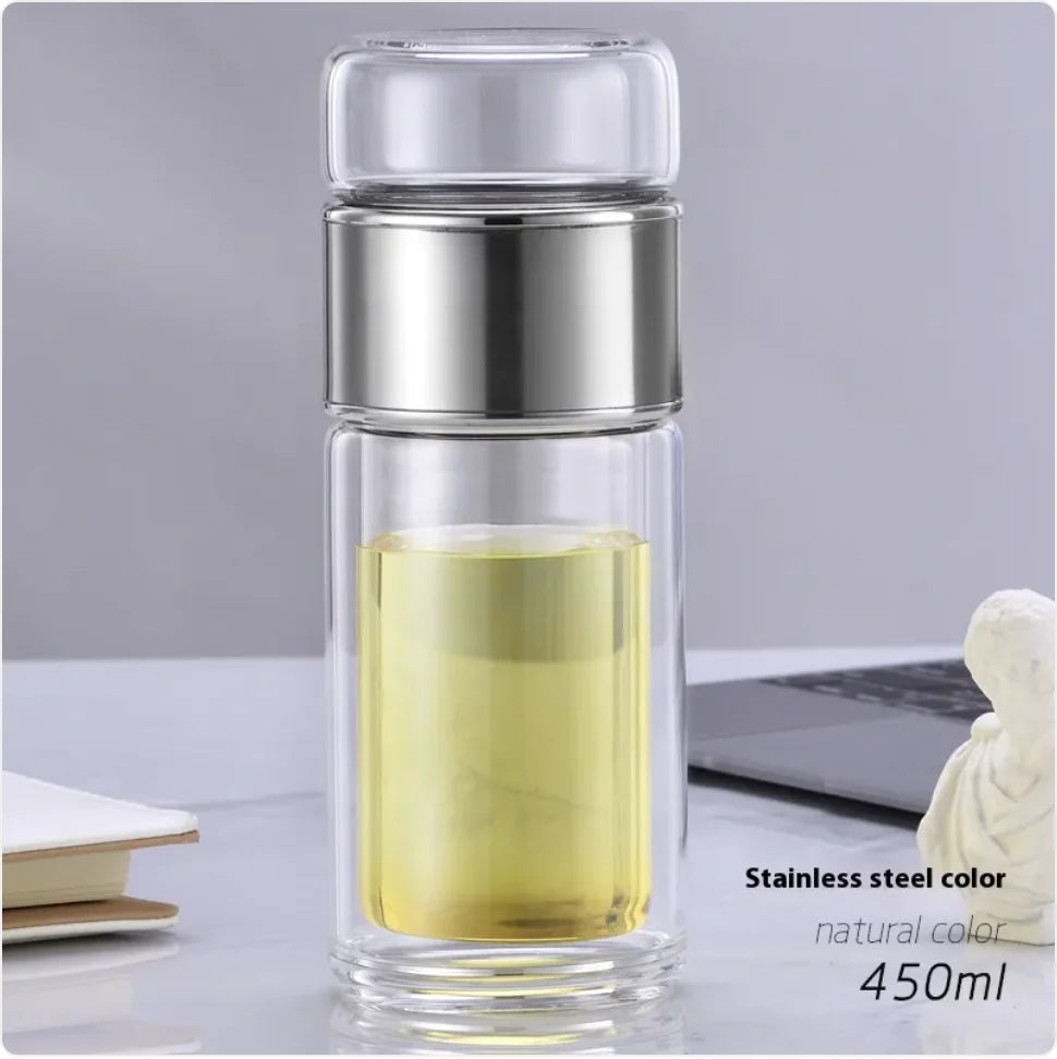 Double-layer Borosilicate Glass Tea Infuser