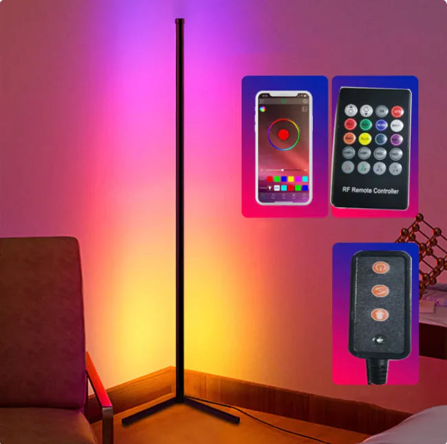 Symphony RGB Smart Corner Floor Lamp with Bluetooth &amp; App Control