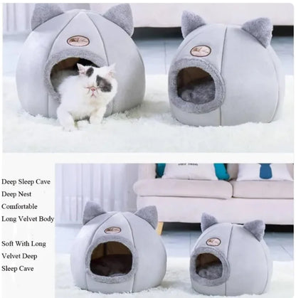 Enclosed Winter Cat Nest