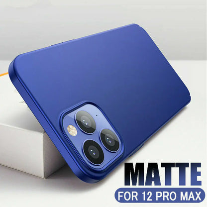 For iPhone 11 12 Pro Max Mini Ultra Thin Case Matte Hard Shockproof Slim Cover