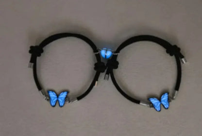 Blue Luminous Smart Butterfly Necklace