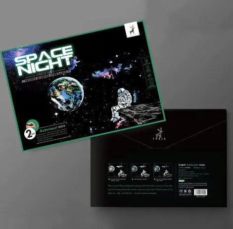 Space Astronaut Scratch Painting Kit