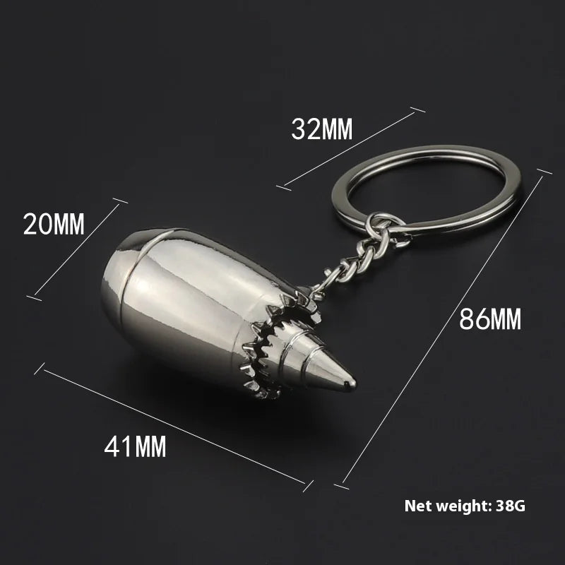 3D Engine Keychain &amp; Handbag Pendant