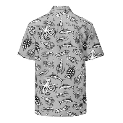 Night Dive Hawaiian Button Shirt: Dive into Stylish Depths!