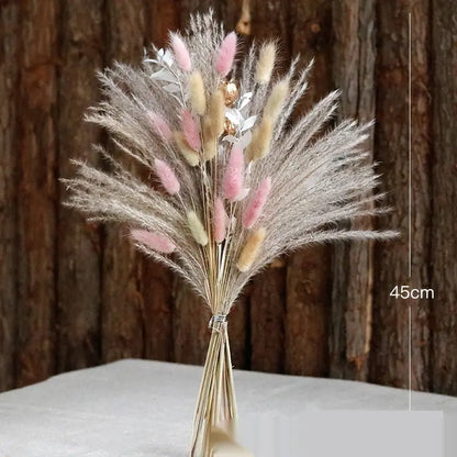 Small Dried Reed Flower Bouquet Finished Rabbit Tail Grass Mix And Match