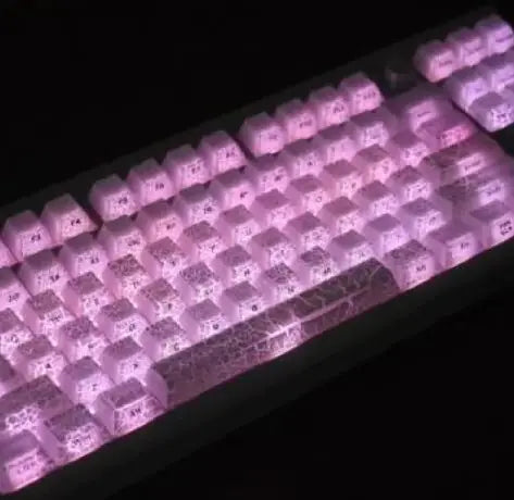 White Ice Crack 3.0 Keycap for Keyboard