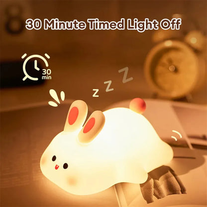 Cute LED Touch Sensor Rabbit Night Light