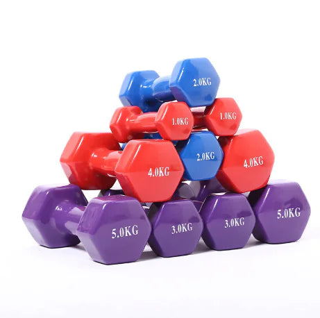 Color fitness dumbbells