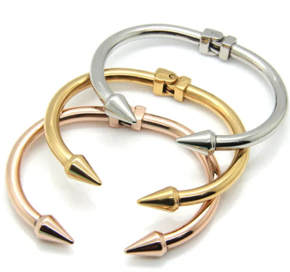 Stainless steel nail bracelet