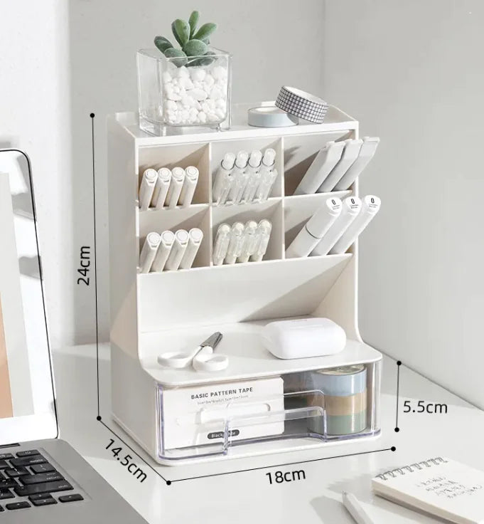 Angled Pen Holder Desk Organizer