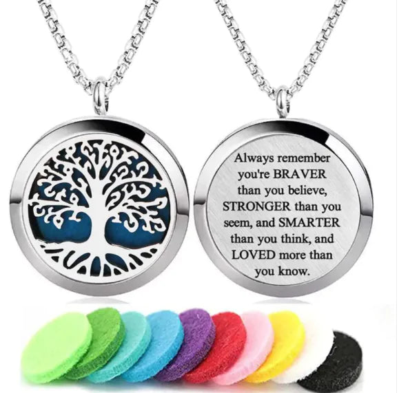 Tree of Life Aromatherapy Necklace