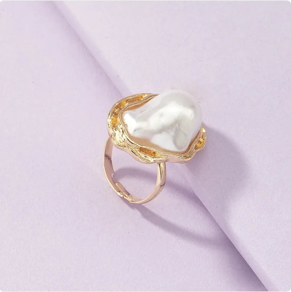 Cross-Border Special-Shaped Pearl Ring