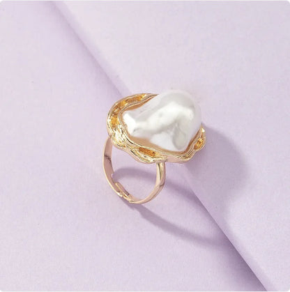 Cross-Border Special-Shaped Pearl Ring