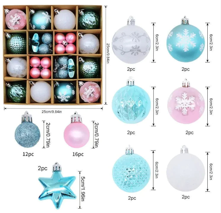 Christmas Decoration 6cm Electroplating Plastic Ball