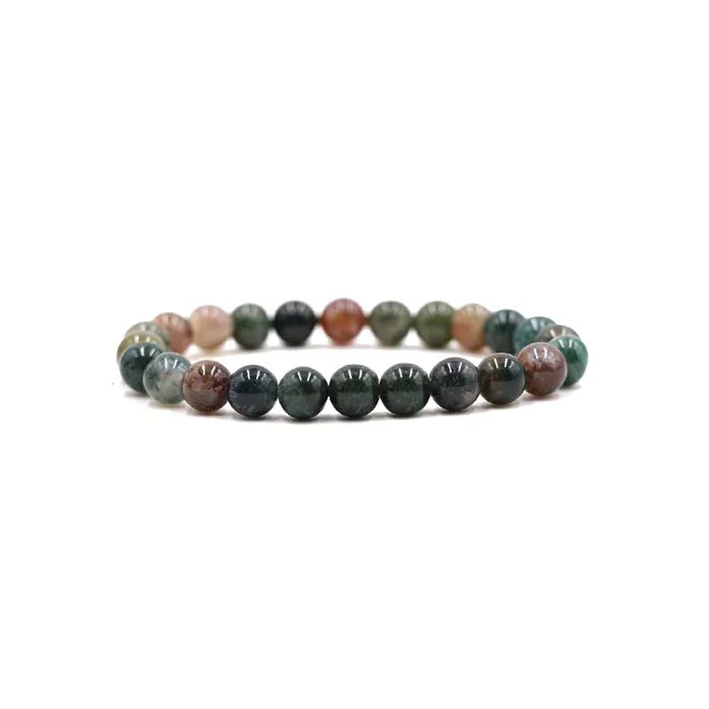 Tiger Eye &amp; Agate Beaded Stretch Bracelet