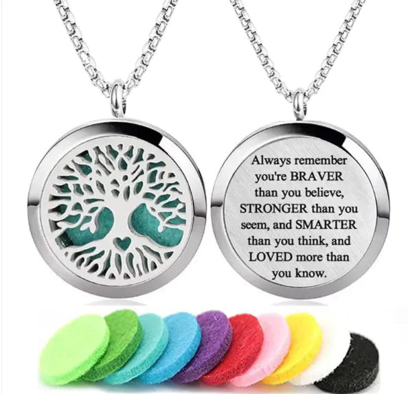 Tree of Life Aromatherapy Necklace