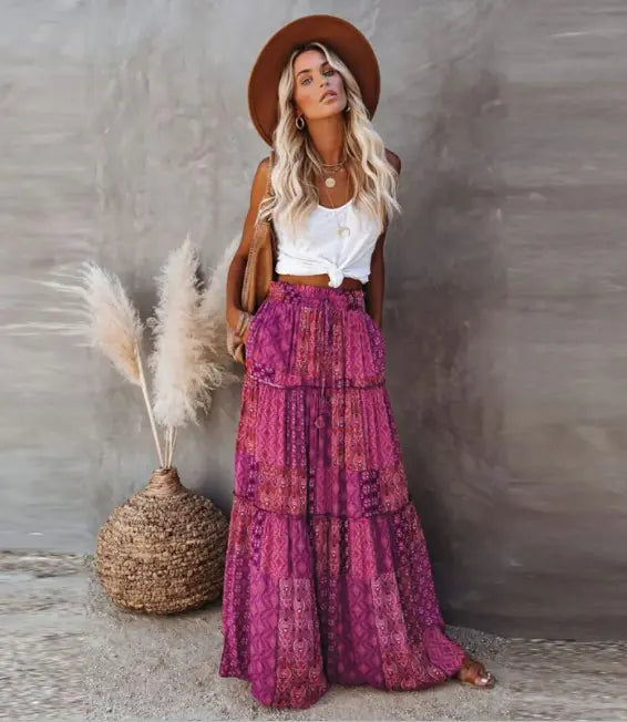 Bohemian Style Loose Skirt