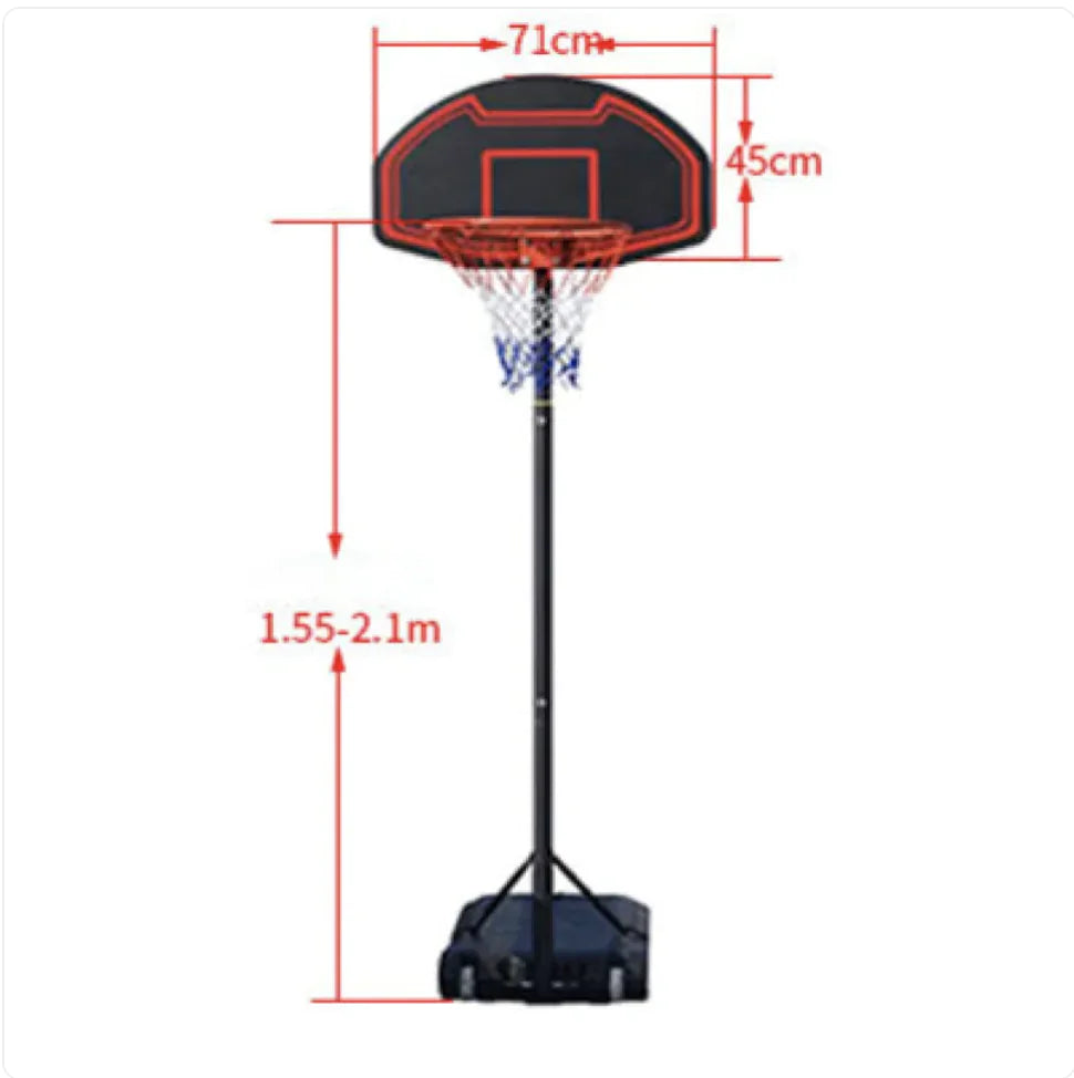 Adjustable Outdoor Basketball Hoop for Teens and Kids