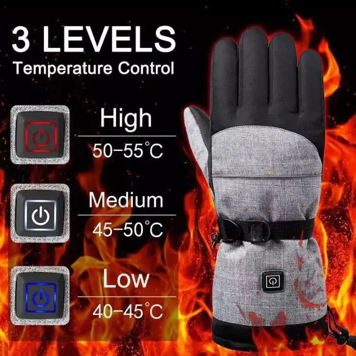 Hot Selling Skiing Heating Gloves Motorcycle Riding Electric Touch Screen Rechargeable