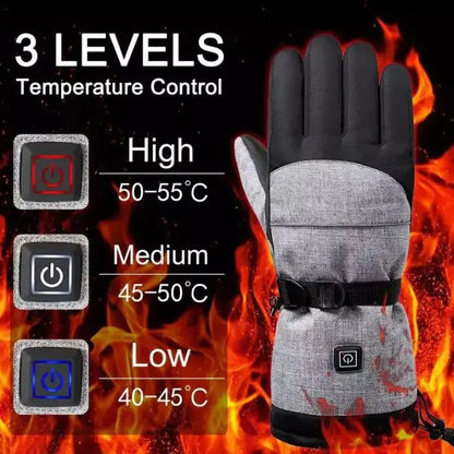 Hot Selling Skiing Heating Gloves Motorcycle Riding Electric Touch Screen Rechargeable