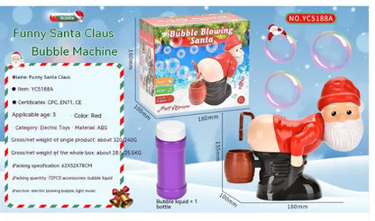 Electric Santa Claus Bubble Machine with Music &amp; Light