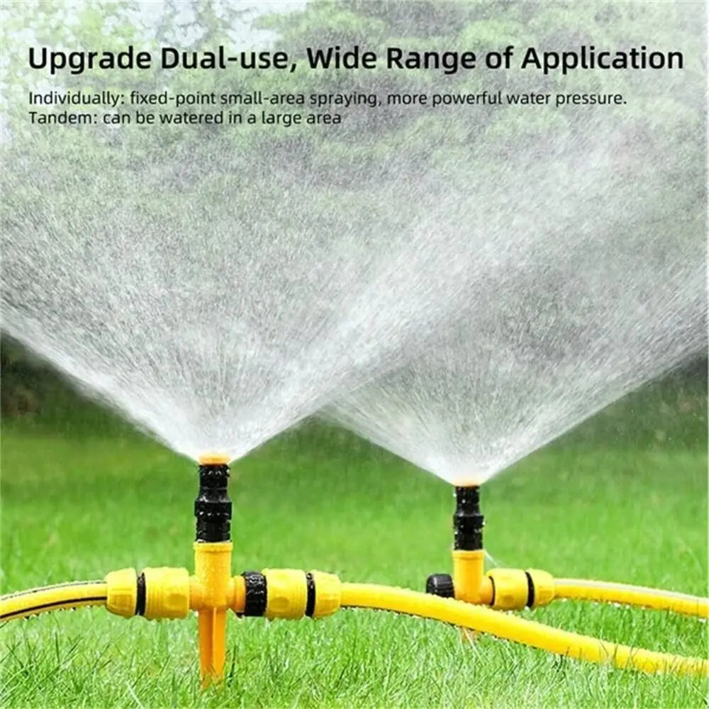 360° Rotation Auto Irrigation System Garden Lawn Sprinkler Patio Save Water USA