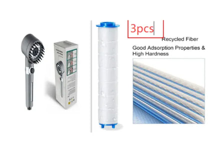 3-Mode High Pressure Shower Head