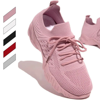 Womens Running Trainers Ladies Sneakers Slip On Walking Gym Comfy Fashion Shoes