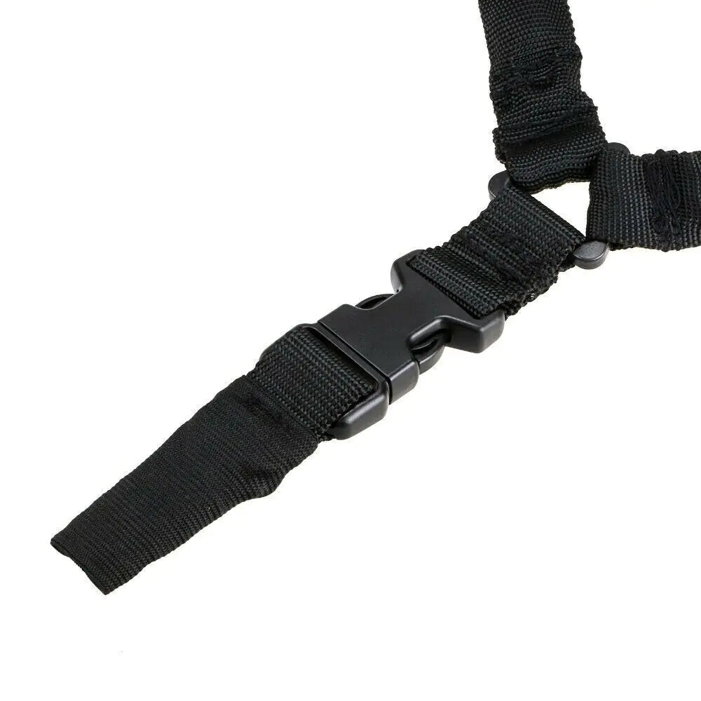 Heavy Duty Tactical Single Point Gun Rifle Sling Adjust &amp; Quick Detach QD Buckle