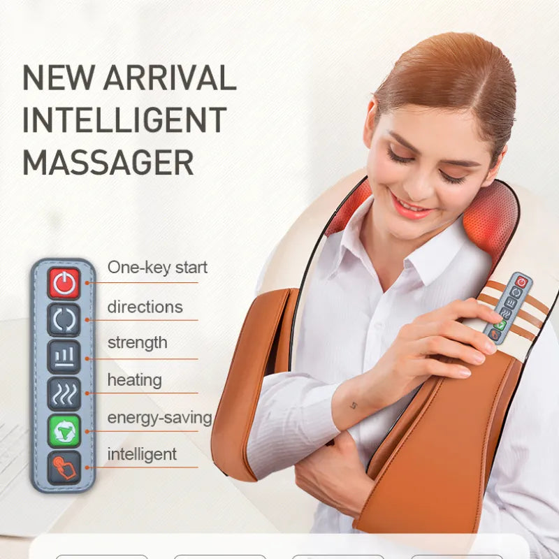 Car Six-Button Shoulder And Neck Massager