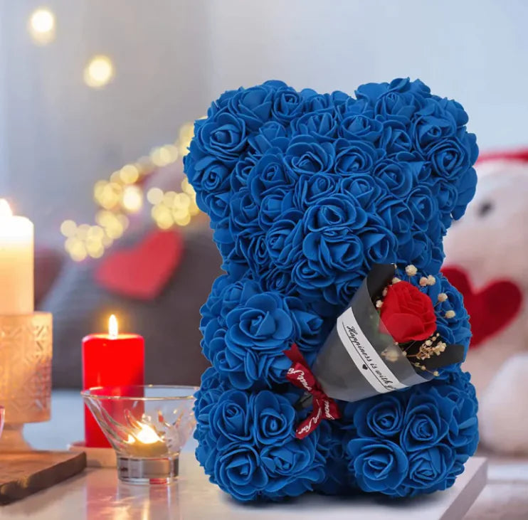 Rose Bear Preserved Fresh Flower Birthday Gift