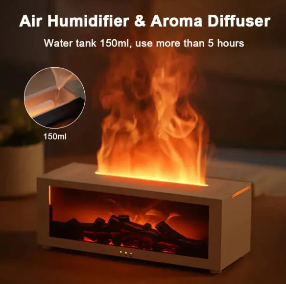 Flame Aromatherapy Essential Oil Diffuser and Humidifier