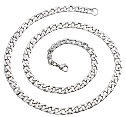 Stainless Steel Long Hip Hop Chain Necklace