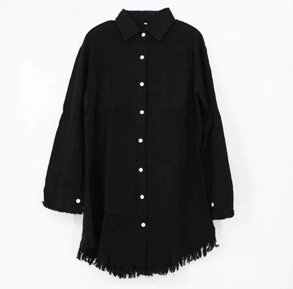 Fringe Edge Denim Shirt