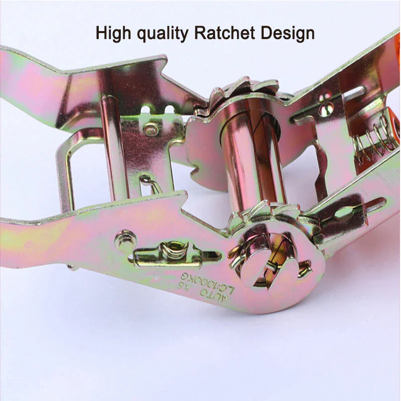 4 PK Ratchet Tie Down Straps 1.5&quot; x 15 Feet 4,000 LB Safety J Hook Heavy Duty US