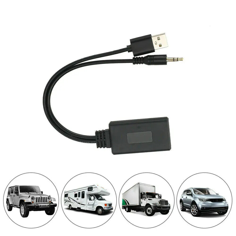 2 In 1 USB Bluetooth 5.0 Transmitter Receiver Adapter Wireless For PC Car Kit