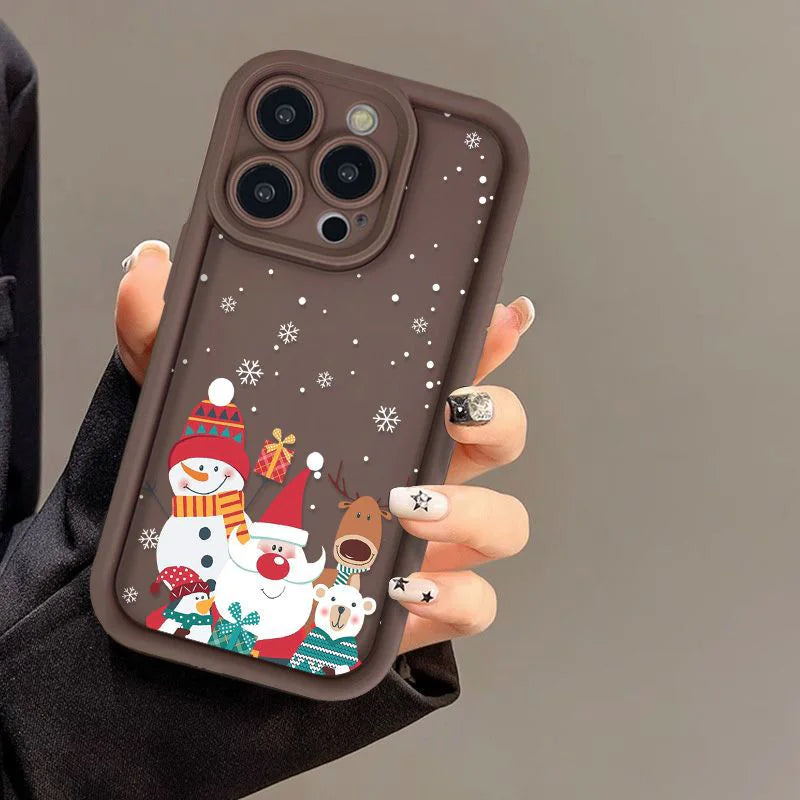 Cute Santa Claus Phone Case Frosted Advanced