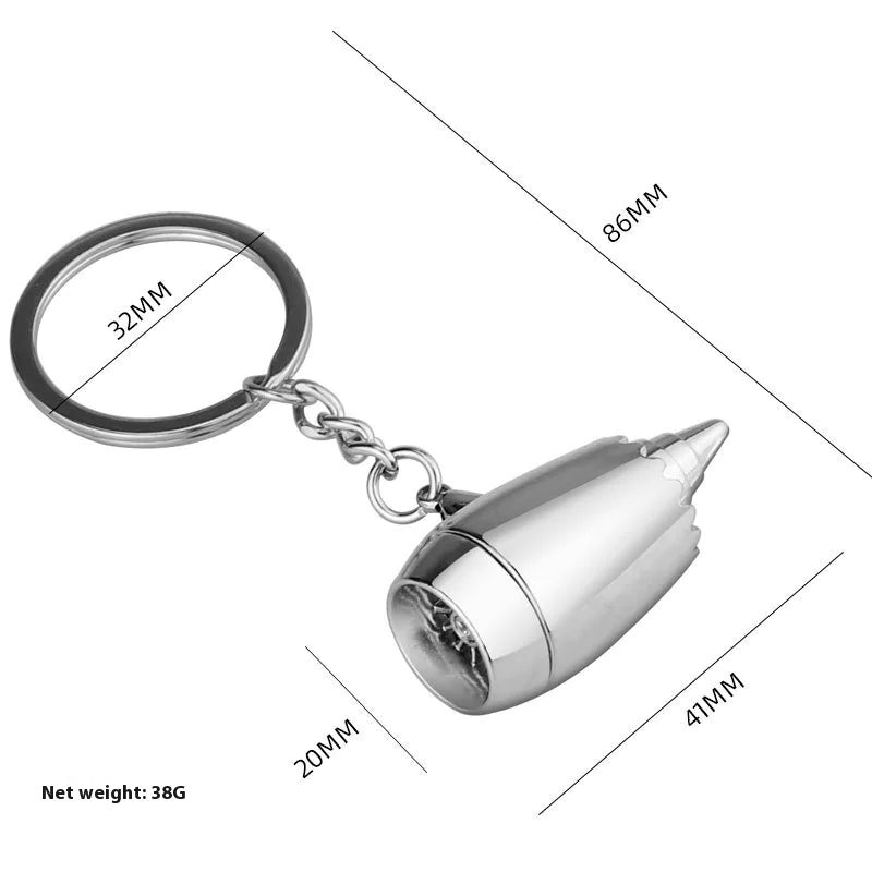 3D Engine Keychain &amp; Handbag Pendant