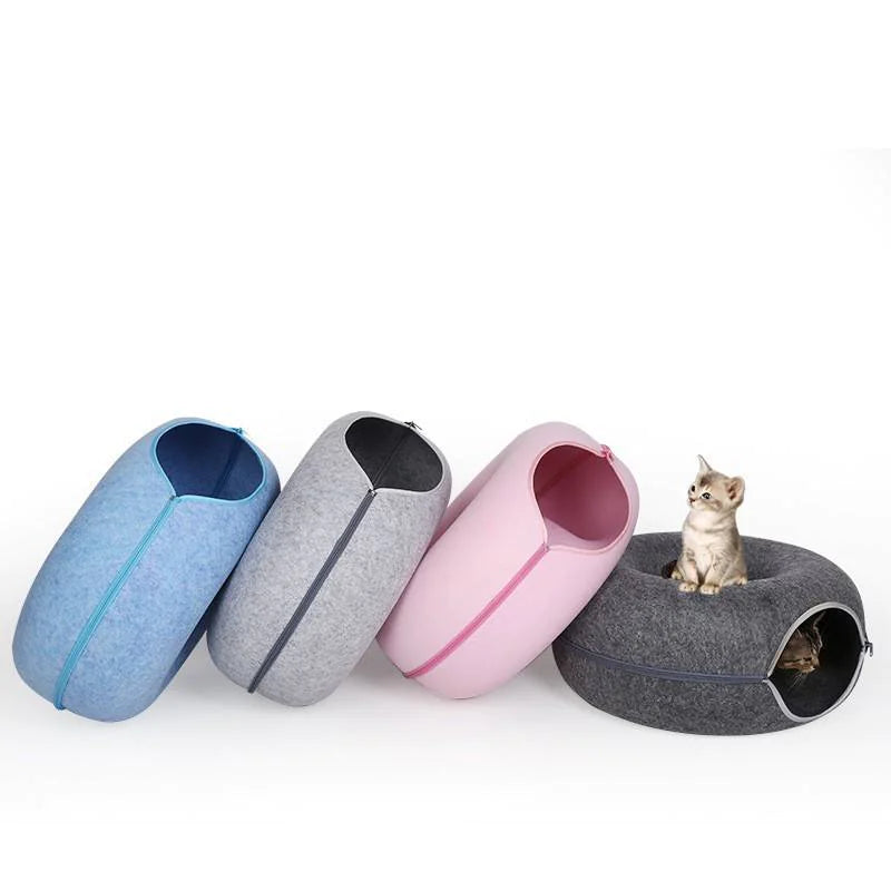 Donut Cat Bed &amp; Tunnel