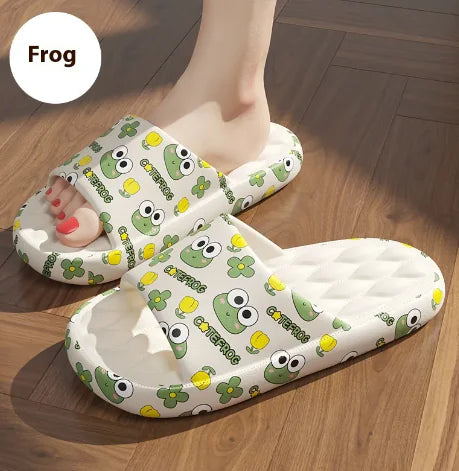 Cute Summer Cartoon Printed Home Slippers