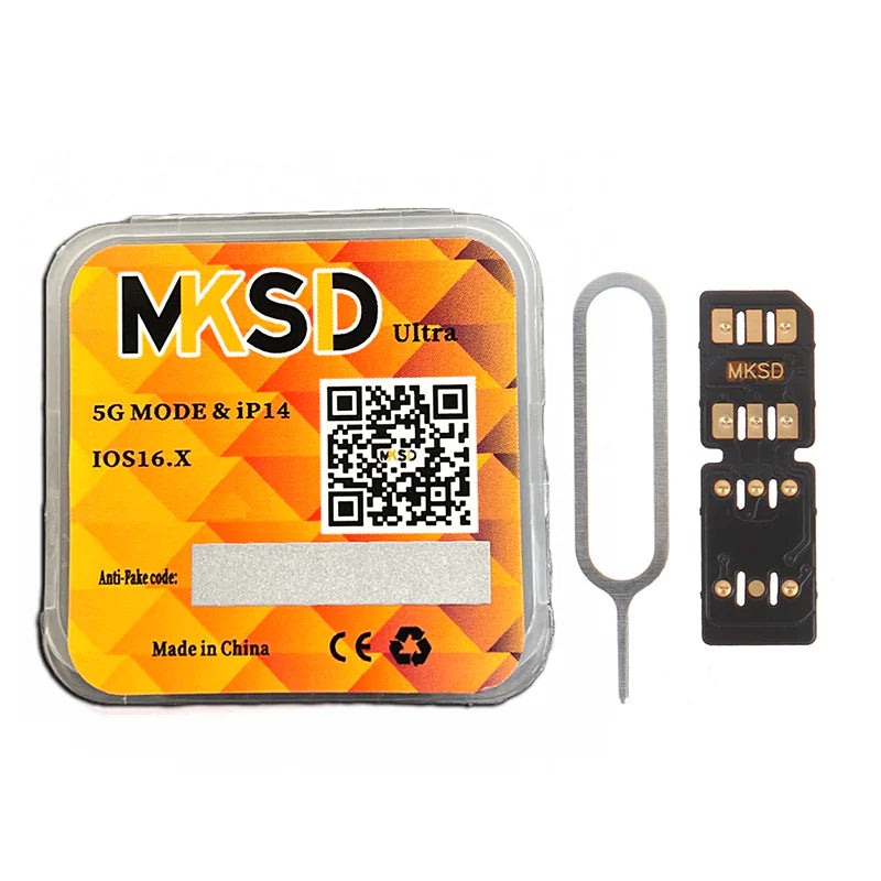 MKSD Ultra V5.3 Unlock Card RSIM Chip Service iPhone 14 13 12 11 X XR 8 7 6 2023