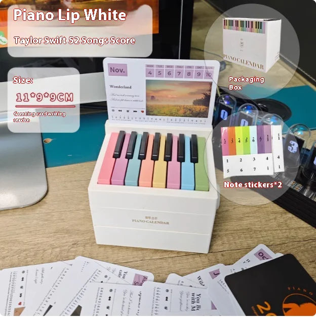 2025 Hand-Cranked Piano Desk Calendar