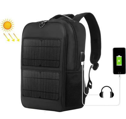 Waterproof Nylon Solar Charging Backpack