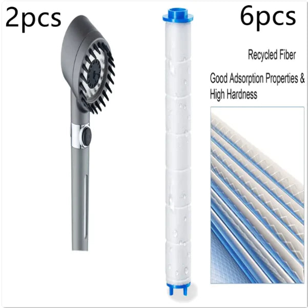 3-Mode High Pressure Shower Head