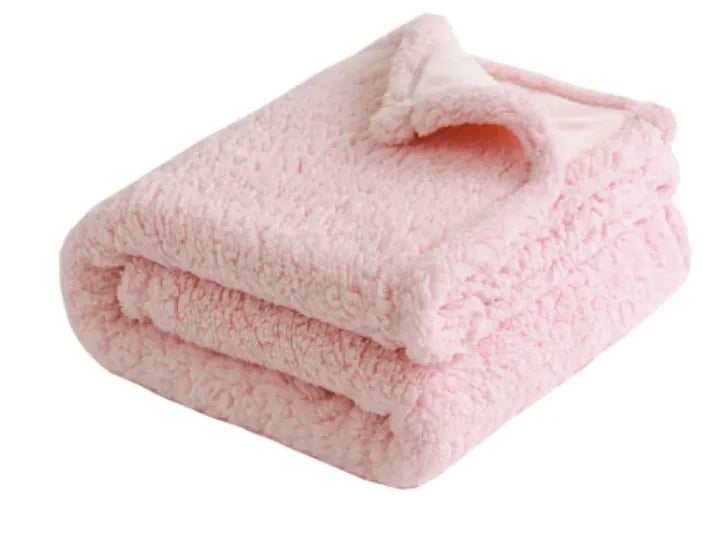 Flannel Shu Cotton Sherpa Thickened Blanket