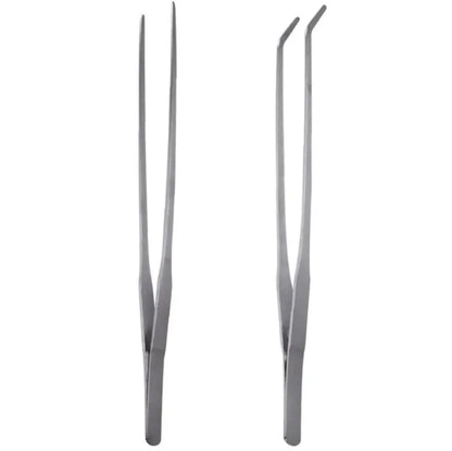 Curved Aquarium Tweezers - Stainless Steel