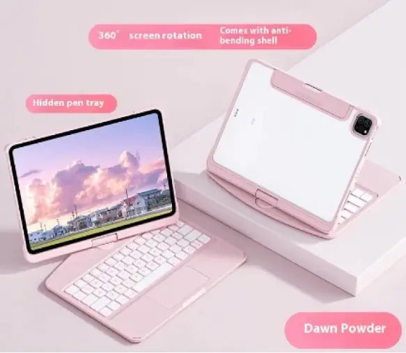 360° Swivel Keyboard Clear Case